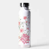 Blumenschrift Watercolor Personalisiert Bridesmaid Trinkflasche (Links)