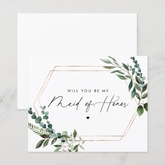 Blumenschrift wird meine Trauzeugin sein (Vorne/Hinten)