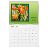 Blumenschrift Worte des Glaubensskalenders Kalender (Mär 2027)