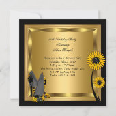 Blumenschuh Geburtstagsparty Einladung (Rückseite)