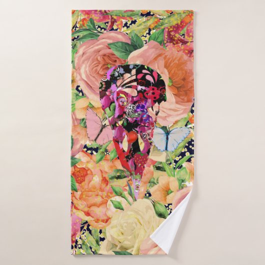 Blumenschull-Design Badehandtuch (Badehandtuch)