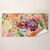 Blumenschull-Design Badehandtuch (Badehandtuch)