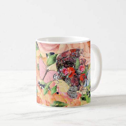 Blumenschull-Design Kaffeetasse (VorderseiteRechts)