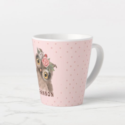 Blumenschüssel Latte Tasse (Rechte Ecke)