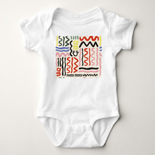 Blumenschüssel: Square Paisley Ornament Baby Strampler