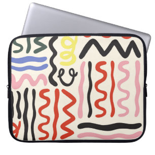 Blumenschüssel: Square Paisley Ornament Laptopschutzhülle