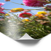 Blumenschwärme Fotodruck (Ecke)