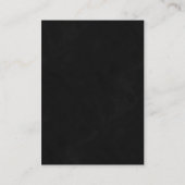 Blumenschwarz und Grau Hochzeit wünschend gut Begleitkarte (Rückseite)