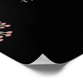 Blumenschwarz-Weiß-Hochzeit Begrüßungszeichen Poster (Ecke)