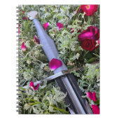 Blumenschwertpapier Notizblock (Vorderseite)