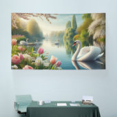Blumenschwingenkunst Banner (Messe)
