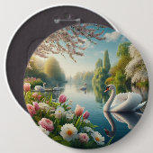 Blumenschwingenkunst Button (Vorne & Hinten)