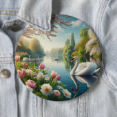 Blumenschwingenkunst Button (Beispiel)