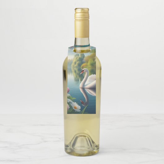 Blumenschwingenkunst Flaschenanhänger (Auf Flasche)