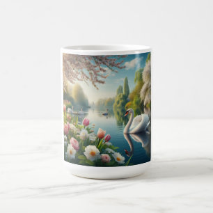 Blumenschwingenkunst Kaffeetasse