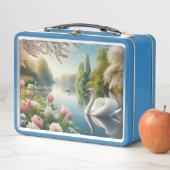 Blumenschwingenkunst Metall Brotdose (Beispiel)