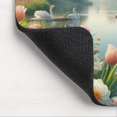 Blumenschwingenkunst Mousepad (Ecke)