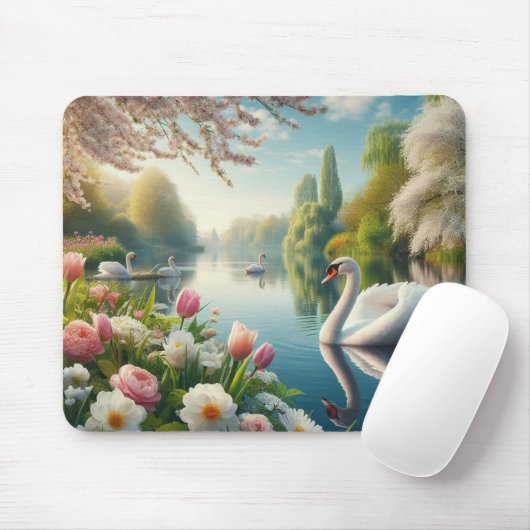 Blumenschwingenkunst Mousepad (Mit Mouse)