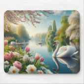 Blumenschwingenkunst Mousepad (Vorne)