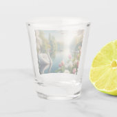 Blumenschwingenkunst Schnapsglas (Rückseite)