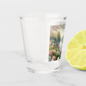 Blumenschwingenkunst Schnapsglas (Links)