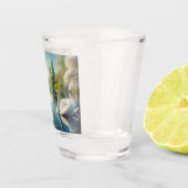 Blumenschwingenkunst Schnapsglas (Rechts)