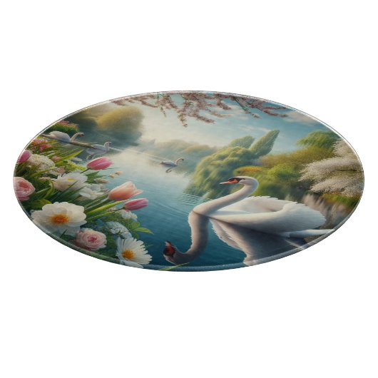 Blumenschwingenkunst Schneidebrett (Ecke)