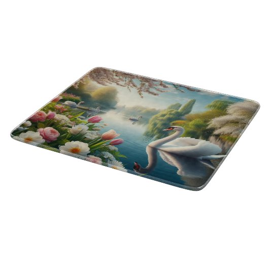 Blumenschwingenkunst Schneidebrett (Ecke)