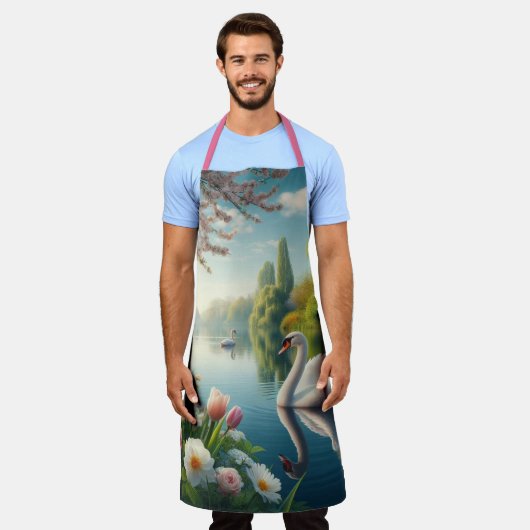 Blumenschwingenkunst Schürze (Getragen)