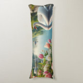 Blumenschwingenkunst Seitenschläferkissen (Vorderseite Vertikal)