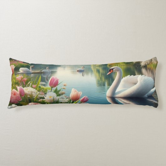 Blumenschwingenkunst Seitenschläferkissen (Vorderseite)