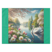 Blumenschwingenkunst Tischdecke (Vorderseite (Horizontal))