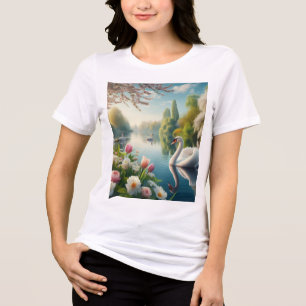 Blumenschwingenkunst Tri-Blend Shirt