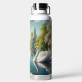 Blumenschwingenkunst Trinkflasche (Rückseite)