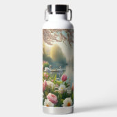 Blumenschwingenkunst Trinkflasche (Vorderseite)