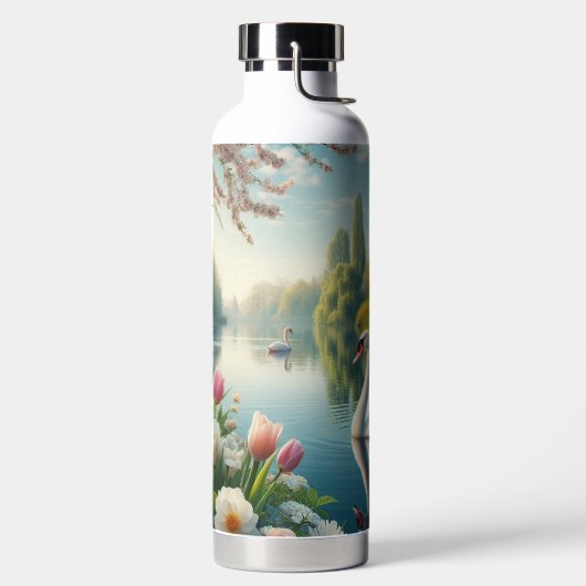 Blumenschwingenkunst Trinkflasche (links)