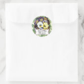 Blumenseife Kosmetik Parfüm Aufkleber mit Stiefmüt (Tasche)