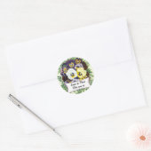 Blumenseife Kosmetik Parfüm Aufkleber mit Stiefmüt (Umschlag)