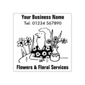 Blumenservice, Floristischer Blume Shop Gummi-Brie Gummistempel (Prägung)