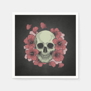 Blumenserviette skull Dia de Los Muertos   Serviette