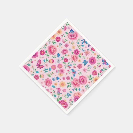 Blumenservietten Serviette (Ecke)