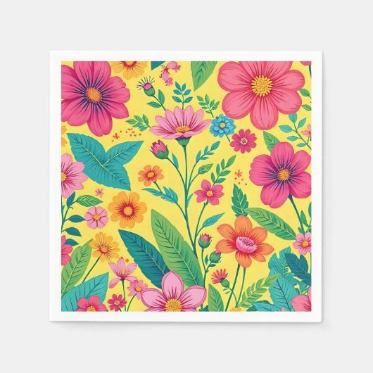 Blumenservietten Serviette (Vorderseite)