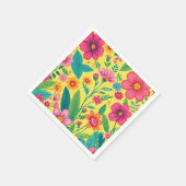 Blumenservietten Serviette (Ecke)