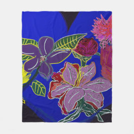 Blumensessions  fleecedecke