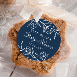 Blumenseveildusche Runder Aufkleber