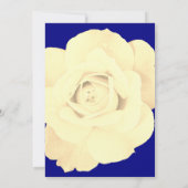 Blumensevetter Hochzeit der White Rose Blume Einladung (Rückseite)