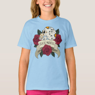 BlumenShirt skull Dia de Los Muertos Sleeve T-Shirt