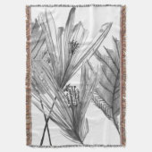 BlumenSilhouette - Grau Decke (Vorderseite Vertikal)