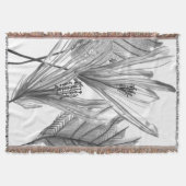 BlumenSilhouette - Grau Decke (Vorderseite)