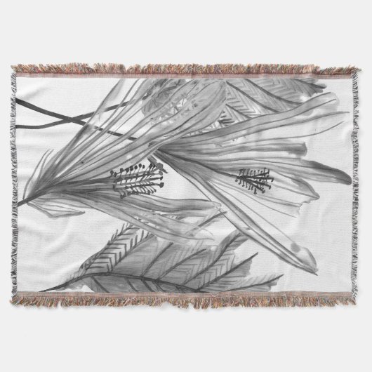 BlumenSilhouette - Grau Decke (Vorderseite)